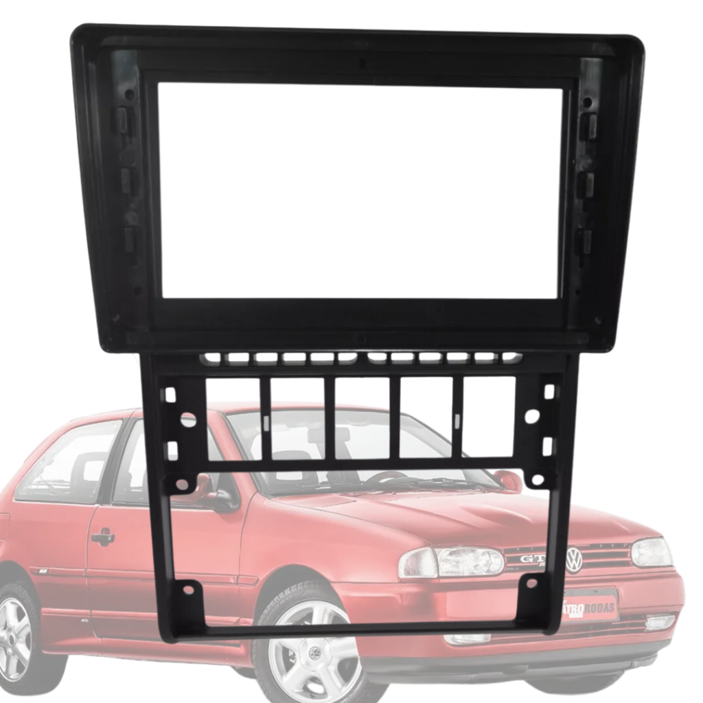 Moldura 2din Gol G2 para multimídia de 9 Polegadas Padrão Chines compativel com gol parati e saveiro 1995 a 2002