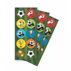 30 Adesivos Futebol 4x4cm A Prova D'água