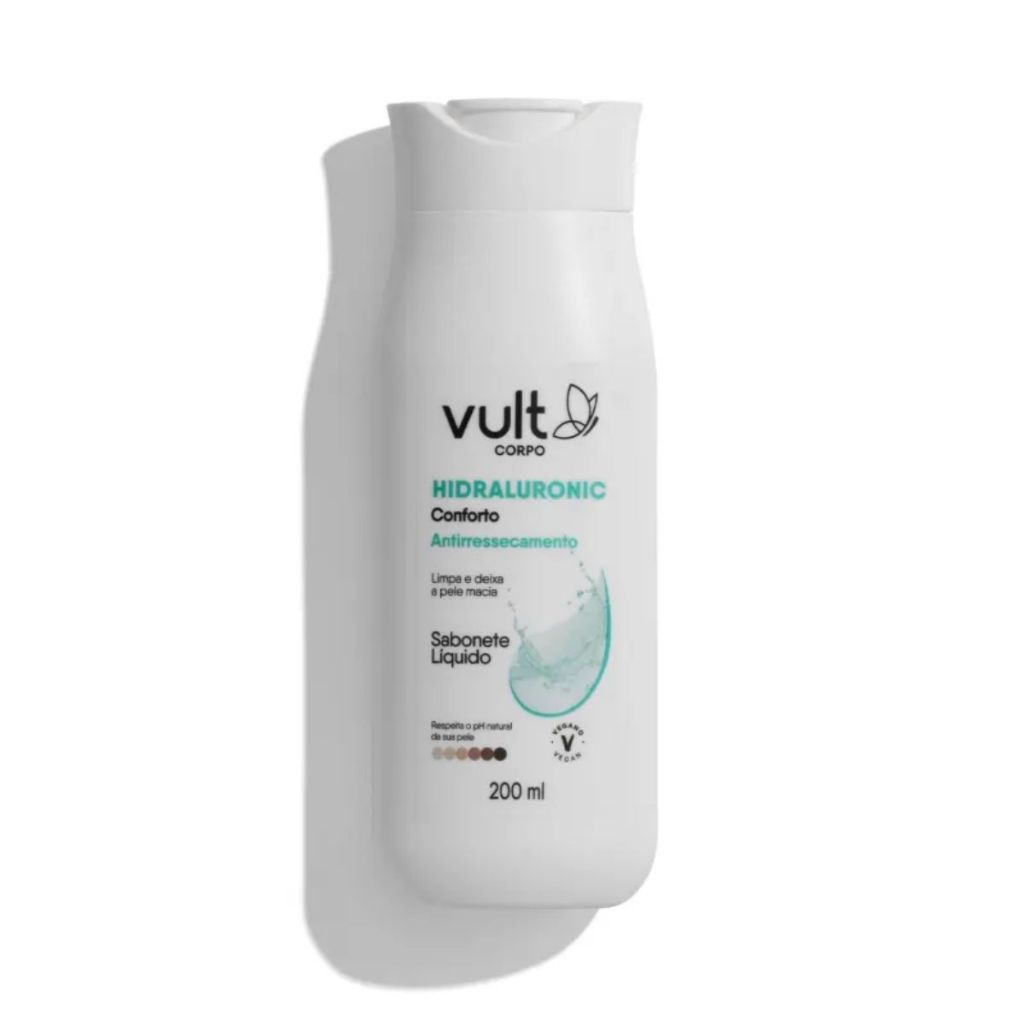 Sabonete Líquido Antiressecamento Vult Corpo Hidraluronic Conforto 200ml - Beauty