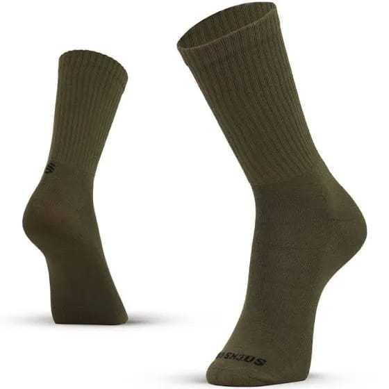 kit Meias Atoalhadas  Verde Oliva Militar Cano alto Longo EXÉRCITO