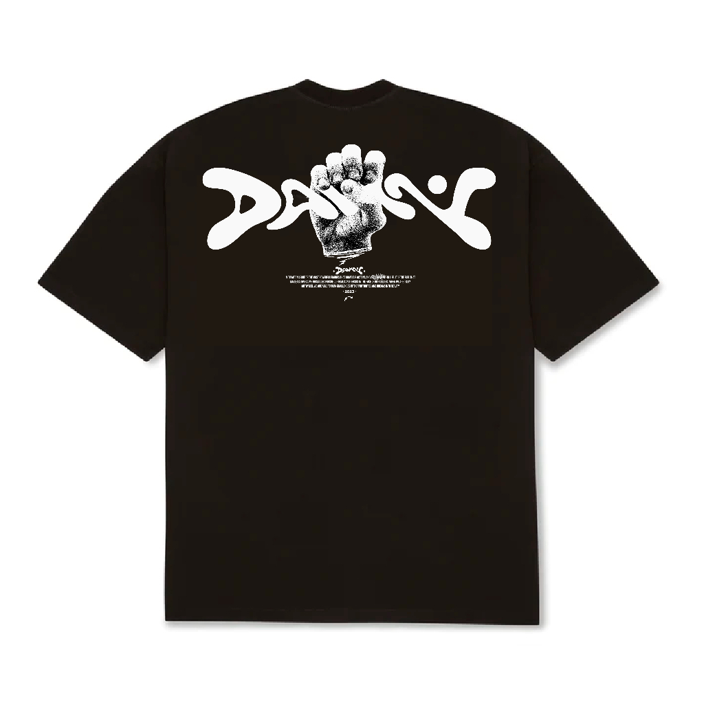 Camiseta OVERSIZED estampada Preta blusa camisa Streetwear em algodão 30.1 modelo Dawn Premium OVERSIZED