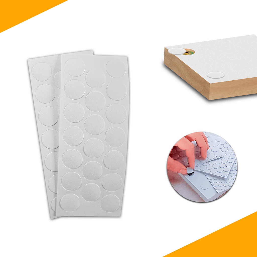40 Adesivos Tapa Furo Branco Tx 19mm Moveis 2 Cartelas em Oferta na Shopee