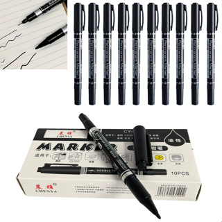 10 Caneta Permanente Cd Marcador Retroprojetor Ponta Dupla em Oferta na Shopee