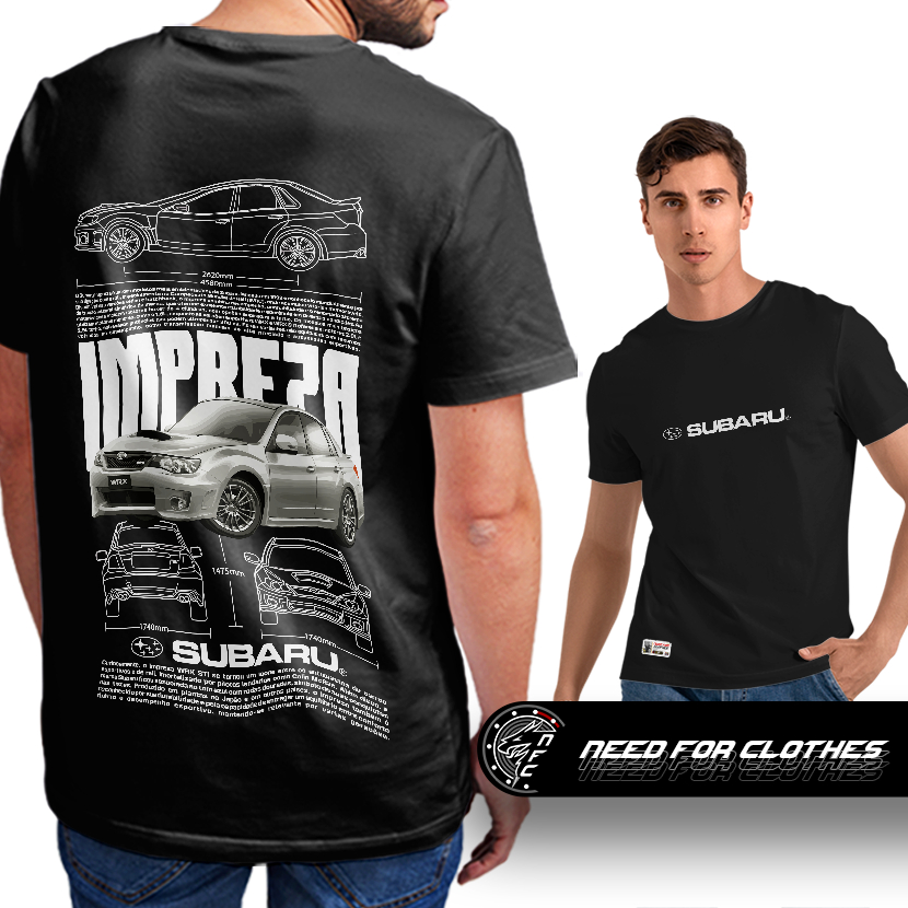 Camiseta Subaru Impreza WRX STI 2010, Boxer Turbo, AWD, JDM, Ícone do Rally, Motorsport
