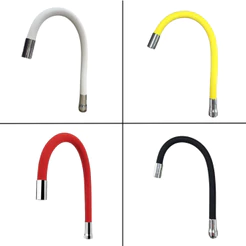 Tubo Cano Flexível De Silicone Para Torneira Gourmet Com Rosca De 3/4 Cores