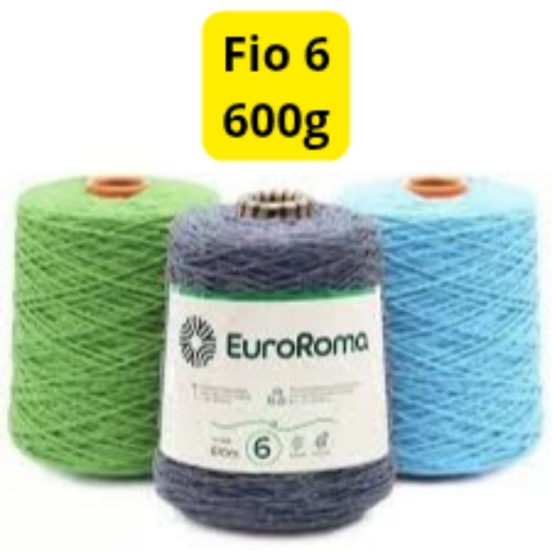 Barbante Euroroma Nº 6 - 600g em Oferta na Shopee