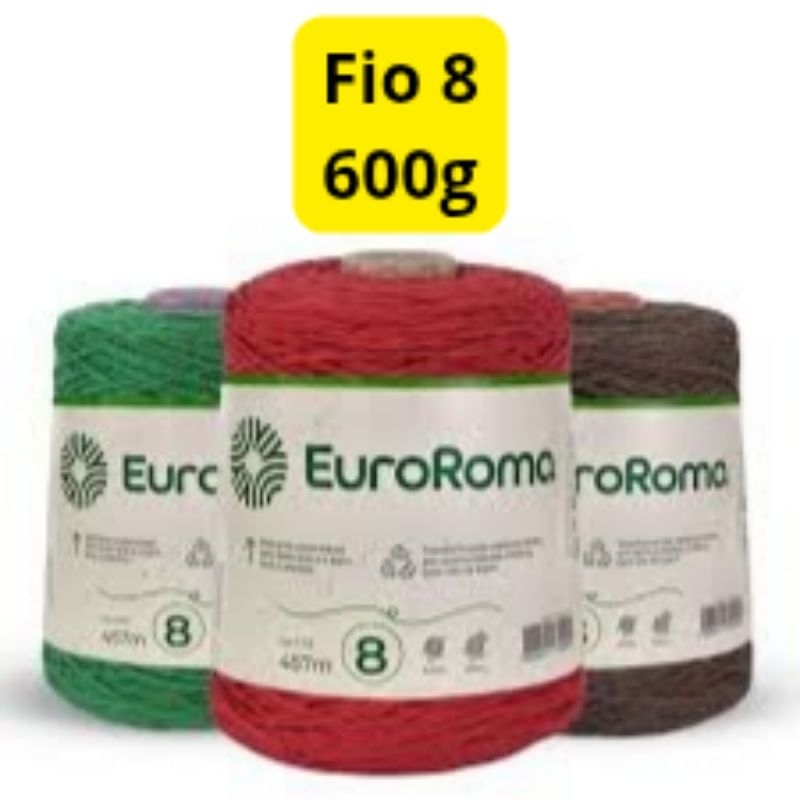 Barbante Euroroma Nº 8 - 600g em Oferta na Shopee