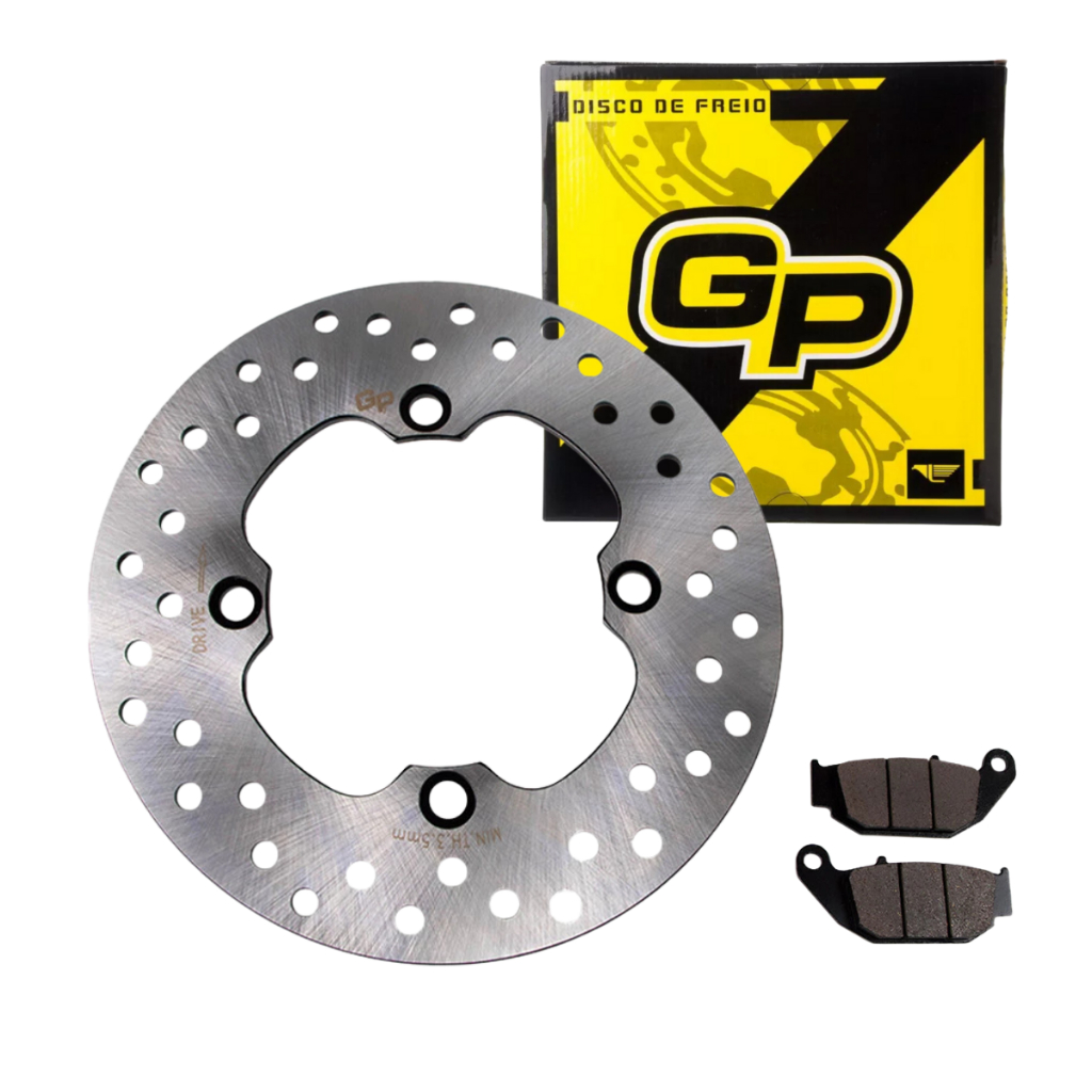 Disco De Freio Traseiro Com Pastilha Gp Honda Bros 160 Xre 190 2016 A 2023 em Oferta na Shopee