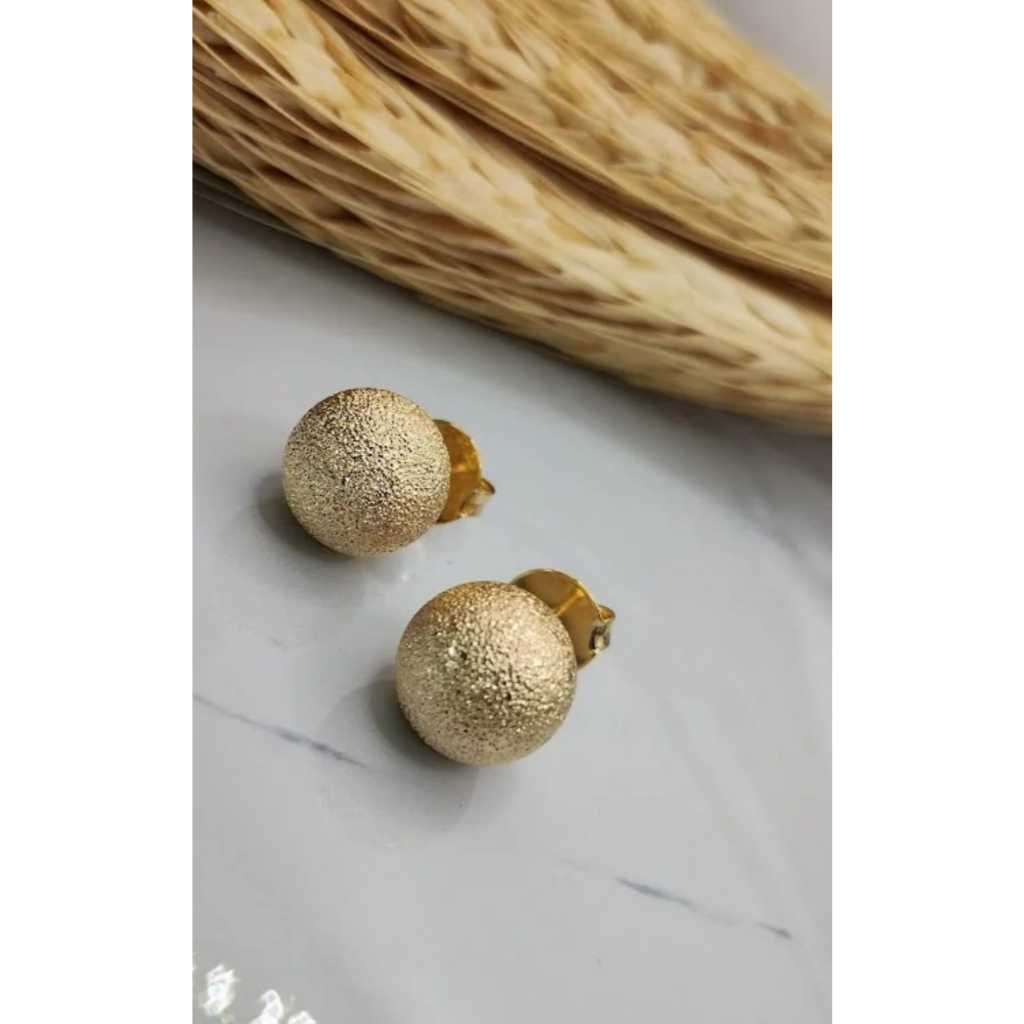 Brinco Esfera Folheado Estilo Elegância Luxo Tendência Moda Feminina Presente para Mulher em Oferta na Shopee