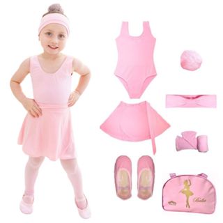 Kit Rosa Balé Clássico Infantil Volta Às Aulas C/ Bolsa Bailarina em Oferta na Shopee