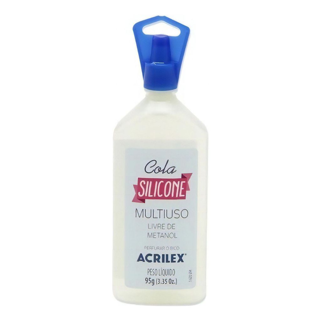 Cola Silicone Multiuso Sem Metanol 95g Acrilex Decoração Ideal Quem Busca Versatilidade Eficiência