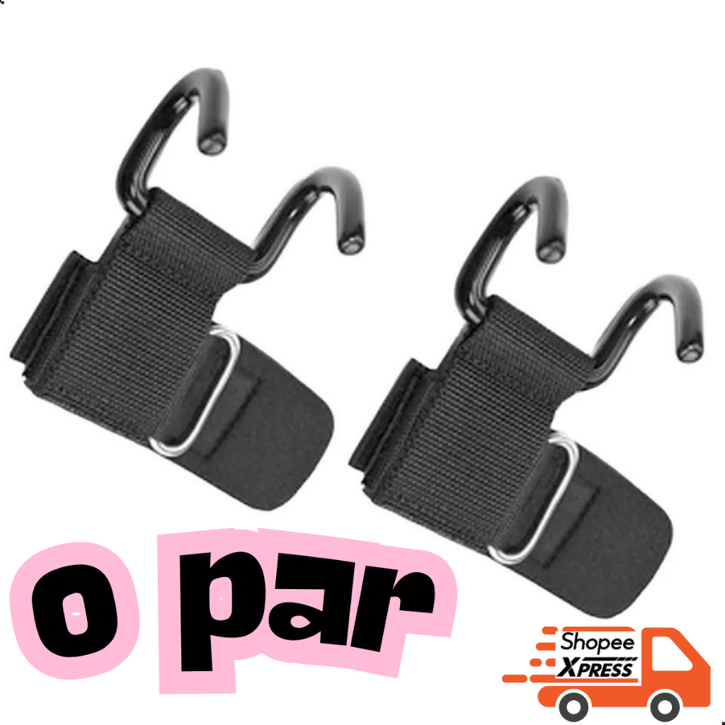 Luva Metal Treino Straps Gancho Musculação Crossfit Funciona X-MATTE