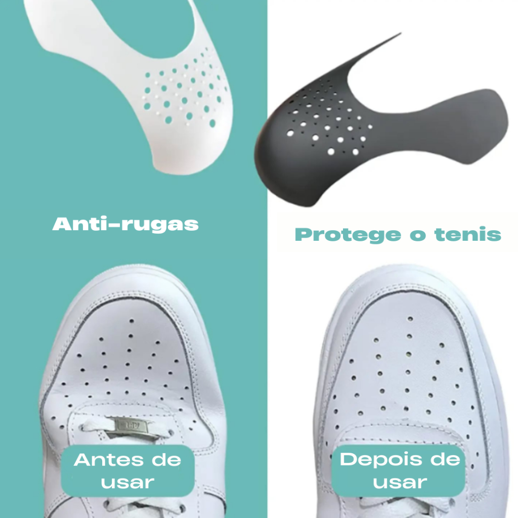 Kits 1/2/3/4/5 Pares Anti Crease Protetor P/ Tênis Sneakers | Toebox Ajustável | Evita Vinco e Marcas, Universal Durável em Oferta na Shopee