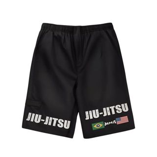 Bermuda Jiu Jitsu Competidor Brasil Eua Inspira Sports Treino Poliéster Academia em Oferta na Shopee