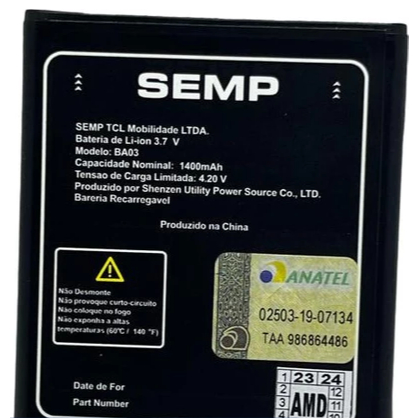Ba-te-ria Ba03 Semp Tcl Para Semp Go 3c Nova +garantia