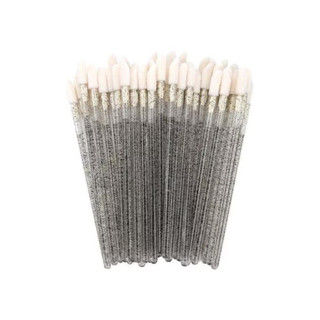 Kit 200-600 pincel aplicador descartável de batom gloss extensão limpeza de cílios Preto ou Rosa
