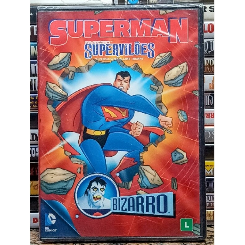 DVD Superman - Supervilões Bizarro - Edição ORIGINAL DC - Animação / Aventura / Herói - Novo Lacrado