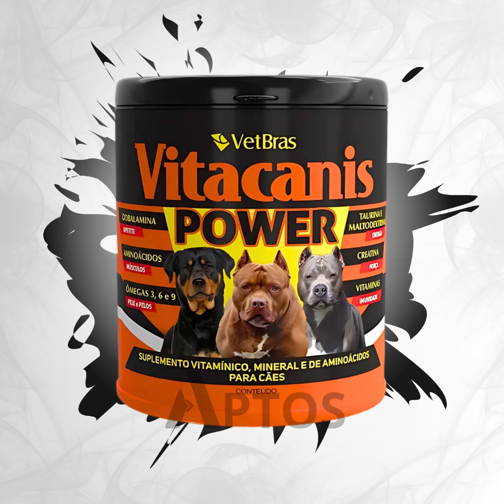 Suplemento Alimentar Vitacanis Power 100G Vetbras para Cães e Gatos