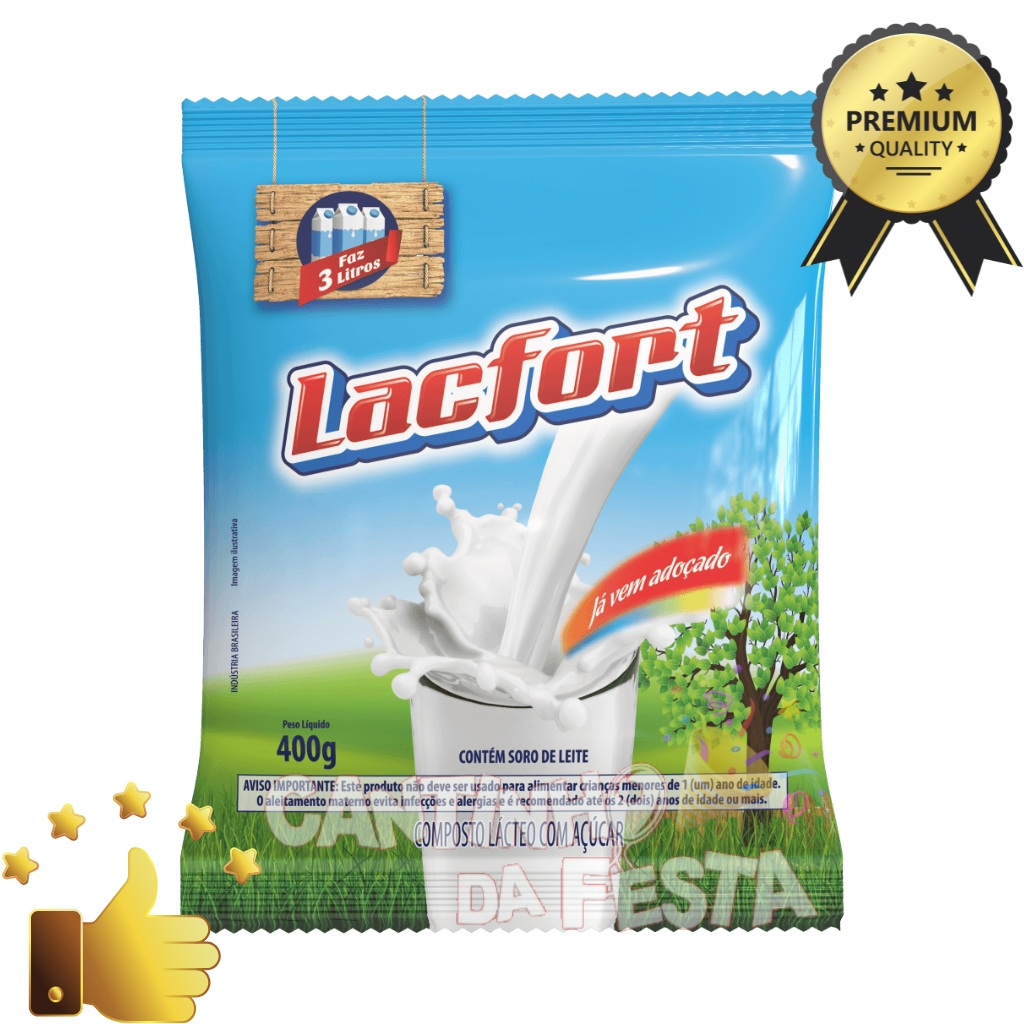 Composto Lácteo Sabor Leite Adoçado | Rende Até 3L Cada Kit | Cremoso e Nutritivo