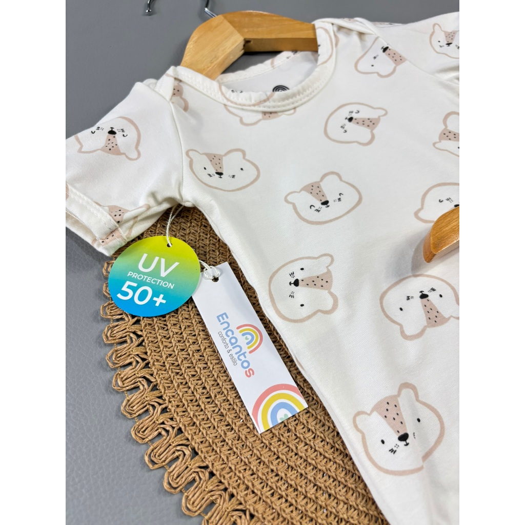 CONJUNTO COTTON BODY E SHORT BEBÊ ROUPINHA MAIS VENDIDOS MENINO MENINA