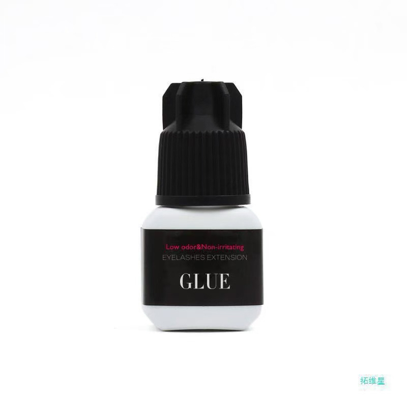 Funmix 5ml Individual Lash Extension Glue for Beginners – Black, Odorless, Strong Hold Eyelash Adhesive