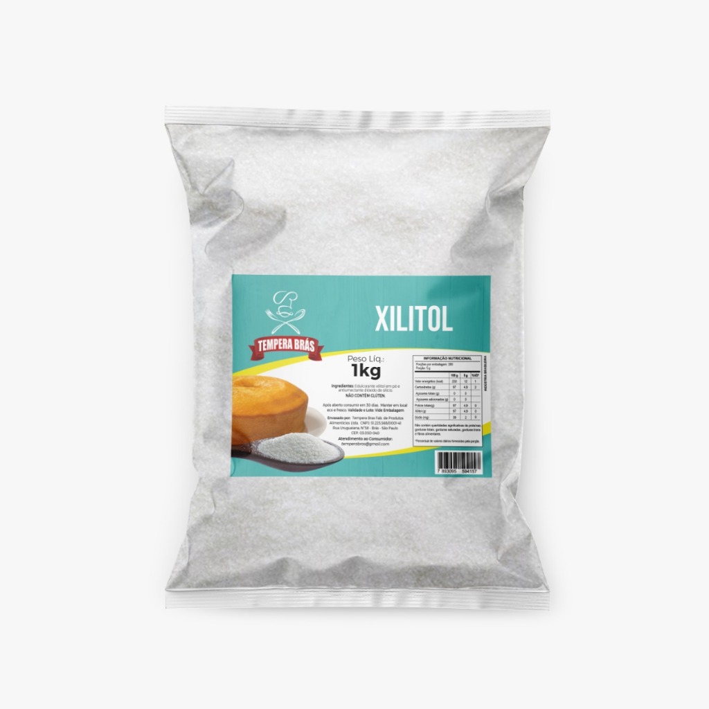Xylitol Cristal 100% puro 1Kg - Dieta Low Carb Xylitol Cristal 100% puro 1Kg - Dieta Low Carb