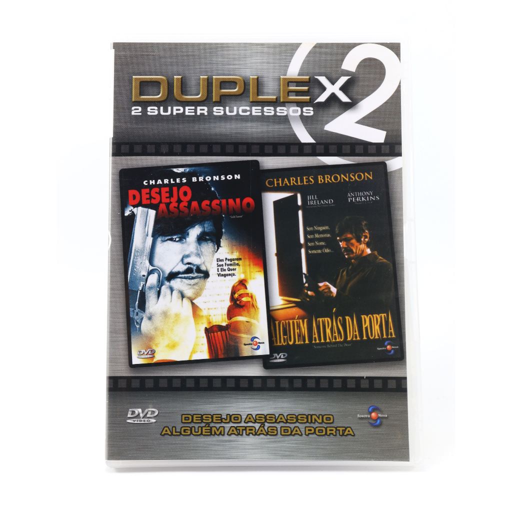 DVD Duplo 2 Filmes Desejo Assassino e Alguém Atrás da Porta