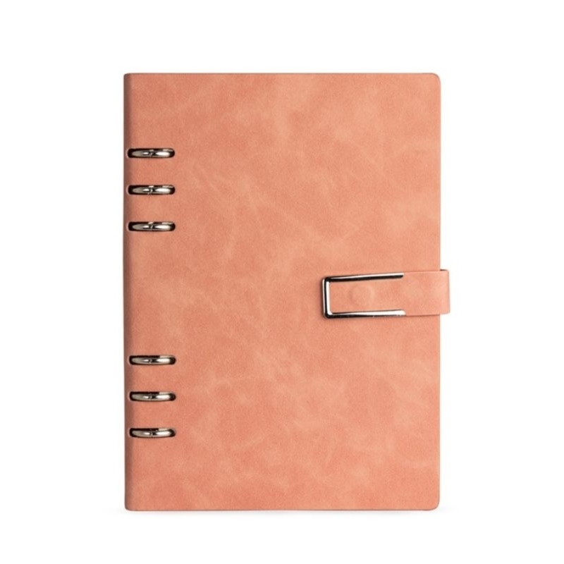 Caderno Fichario Elegante 119 Folhas Pautadas