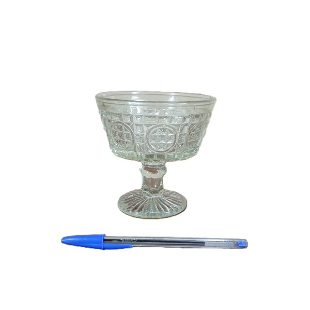 Jarra Vidro Alça Metal Antigo Vintage 23x17x13cm 1kg