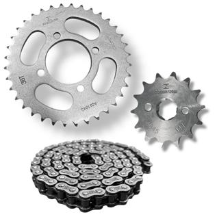 1 Kit Transmissão Relação Modelo Sundown Web 100 Todos Os Anos Aço-1045 em Oferta na Shopee