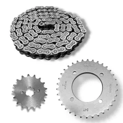 Kit Transmissão Relação Completo Honda Biz 100 2012 Até 2015 Aço 1045