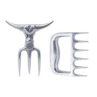 Kit Garra de Urso + Garfo Tridente + 12 Mini Tridente Petisco