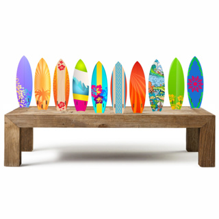 Pranchas Havaianas kit 10 totens de 25CM kit enfeites de festa temática  Kit de totens de Mdf em Oferta na Shopee