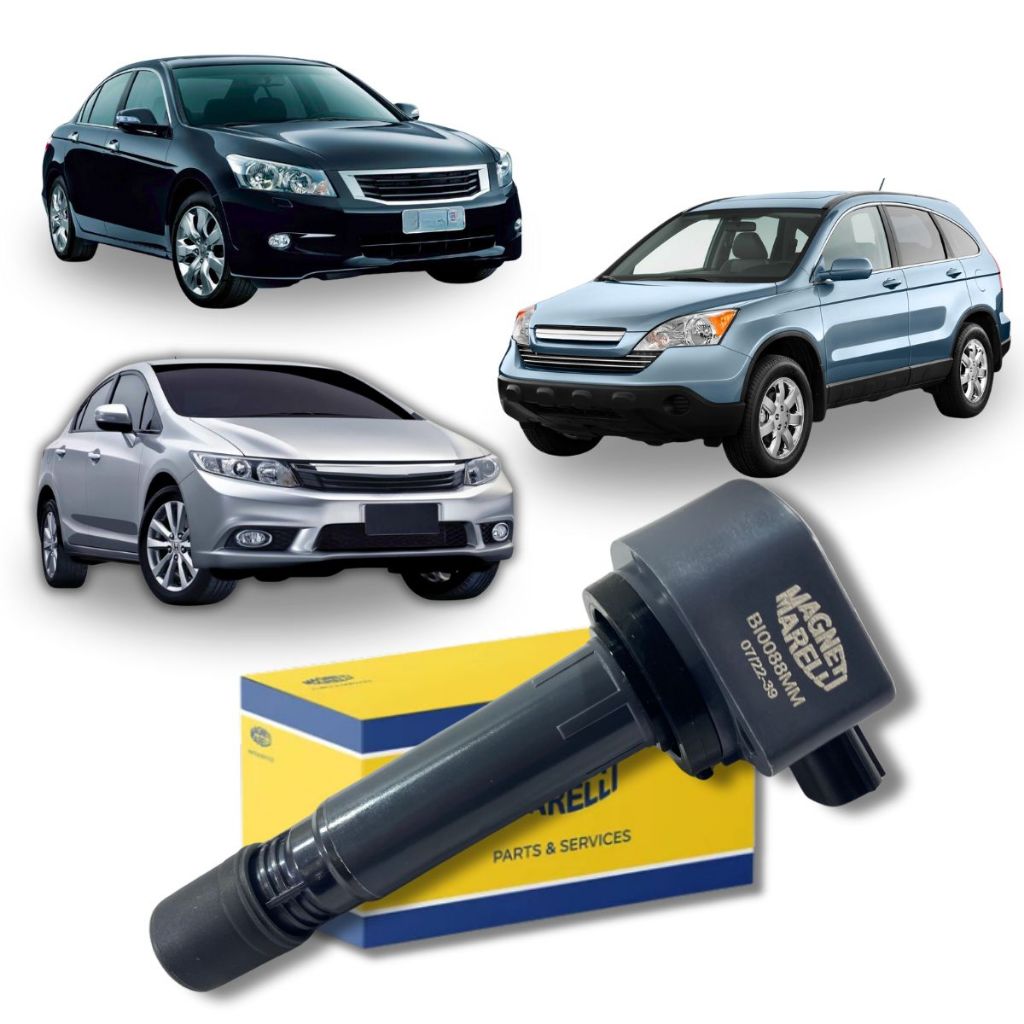 Bobina De Ignição Original Magneti New Civic Accord Crv em Oferta na Shopee
