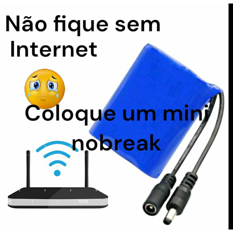 Não Fique sem internet apagão de luz Use um Mini Nobreak 12 volts SUPER OFERTA