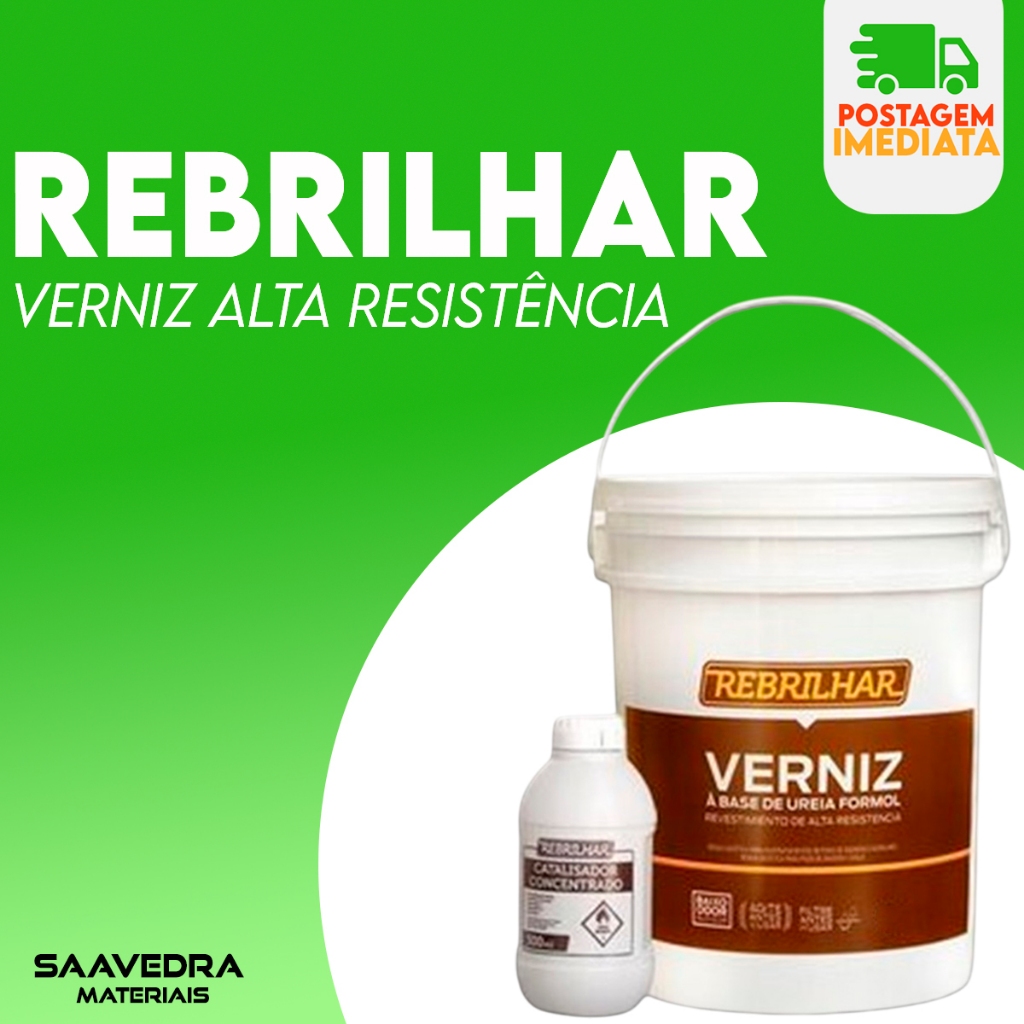 Verniz Rebrilhar Alto Tráfego | Brilhante, fosco, semibrilho acetinado | 5kg Sin