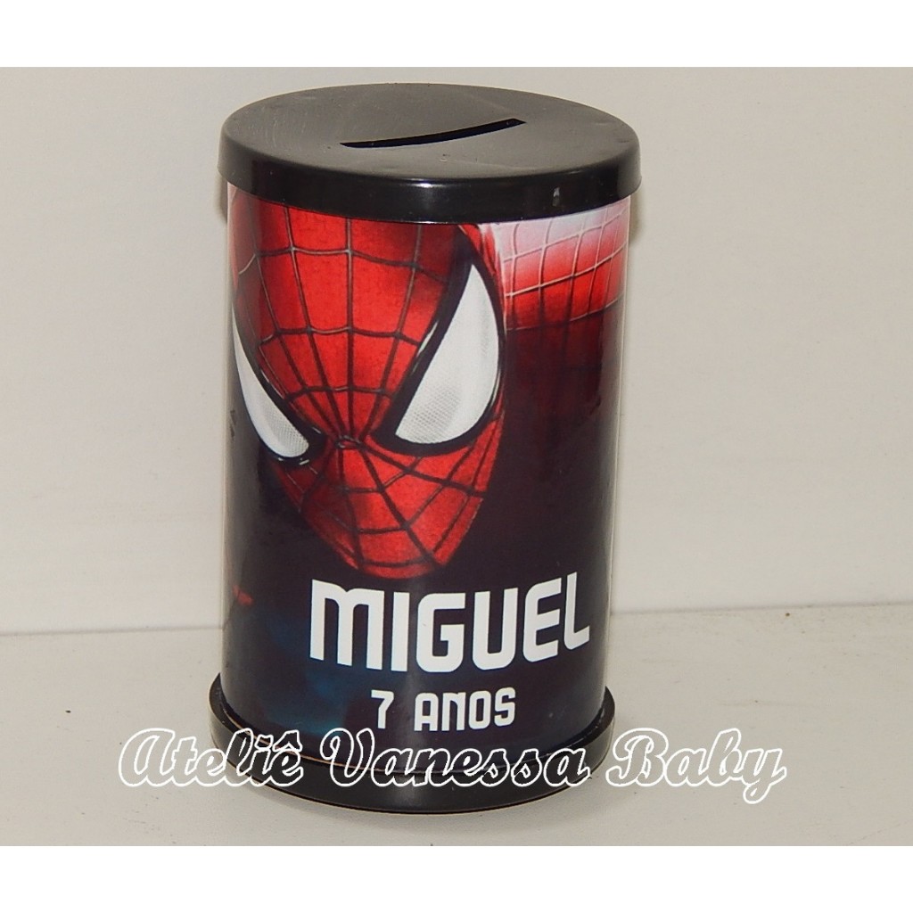 20 Cofrinhos Personalizados Homem Aranha