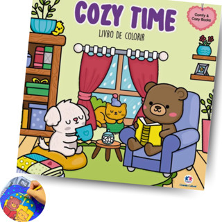 Comfy & Cozy Books - Cozy Time Livro de Colorir Criatividade Pintar em Oferta na Shopee