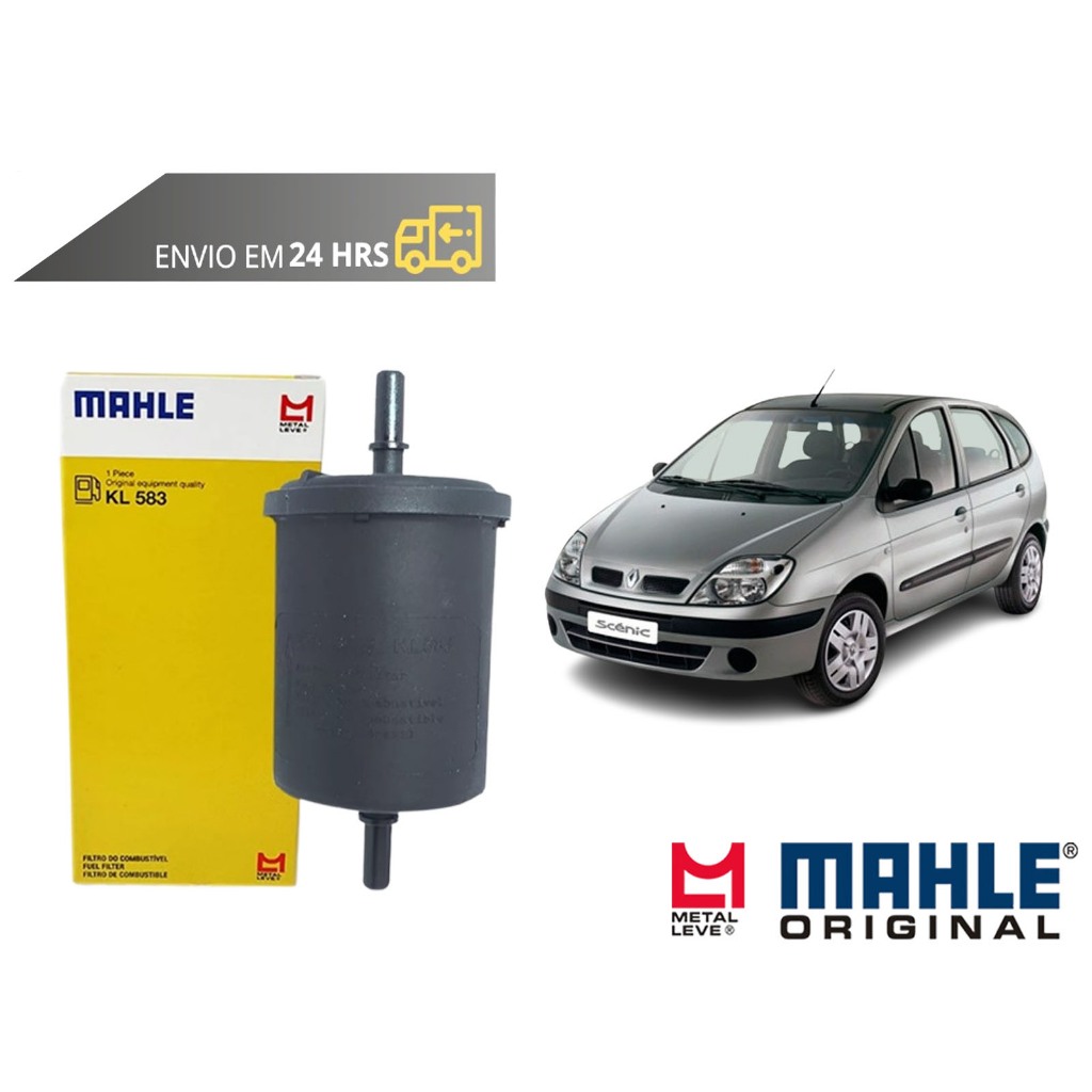 Filtro de Combustível Renault Scenic todos de 2001 a 2011 Original Mahle Metal Leve em Oferta na Shopee