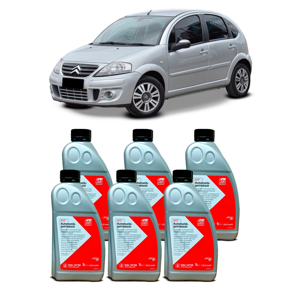 Kit Troca De Oleo Cambio Automatico ATF Febi 14738 6 L Citroen C3 1.6 16V 2006 a 2011