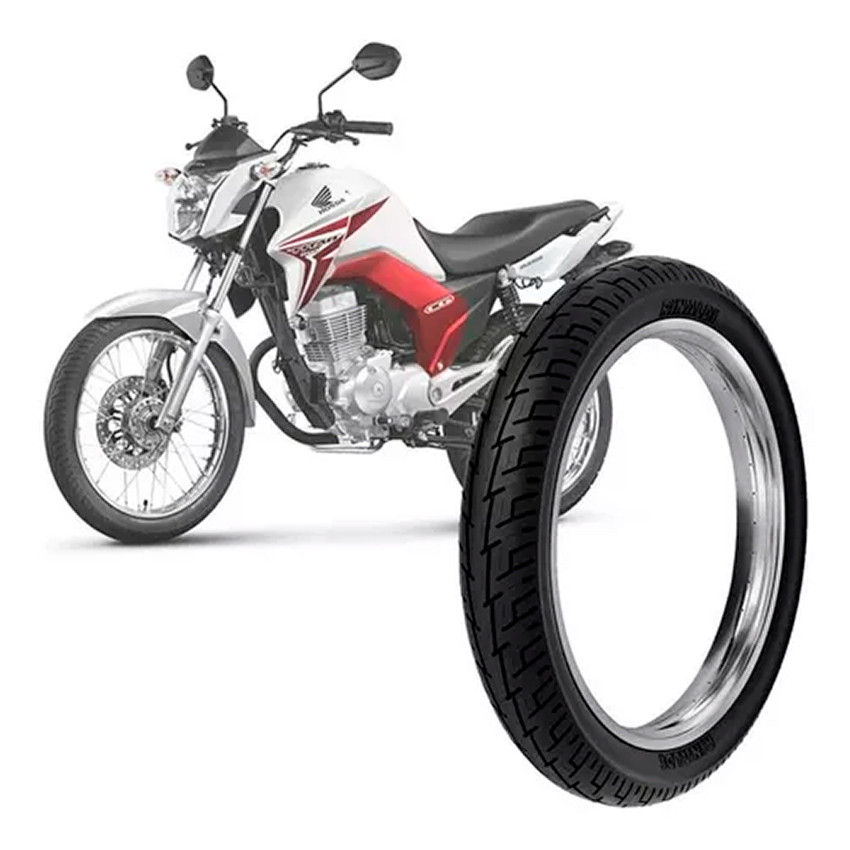 Pneu Traseira Bs32 Para Uso Com Câmara 90/90-18 P57 -Rinaldi