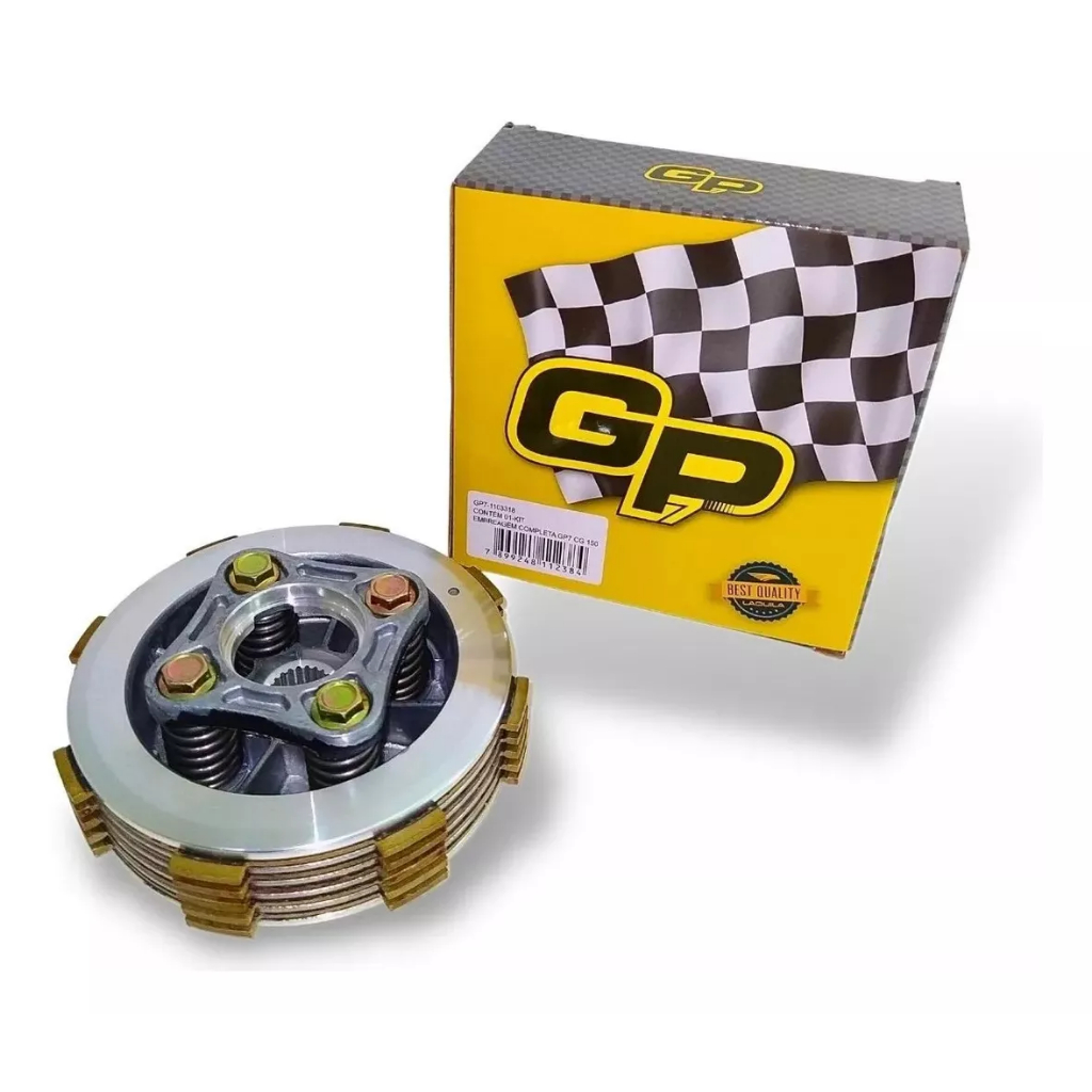 Kit Embreagem Fan 125 Cg 2009 2010 2011 2012 2013 2014 2015 2016 2017 2018 Original Gp7 em Oferta na Shopee
