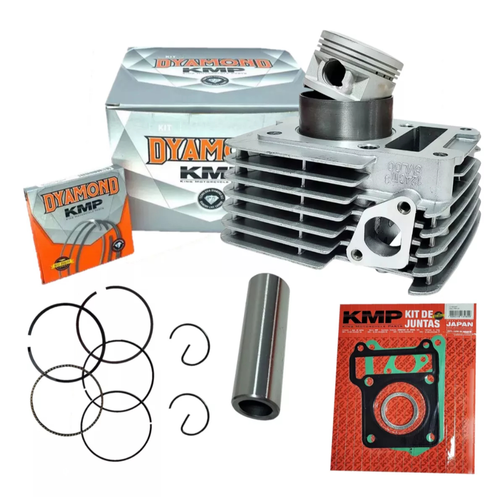 Kit Cilindro Motor Ybr 125 Factor 2009 2010 2011 2012 2013 2014 2015 2016 Kmp Dyamond em Oferta na Shopee