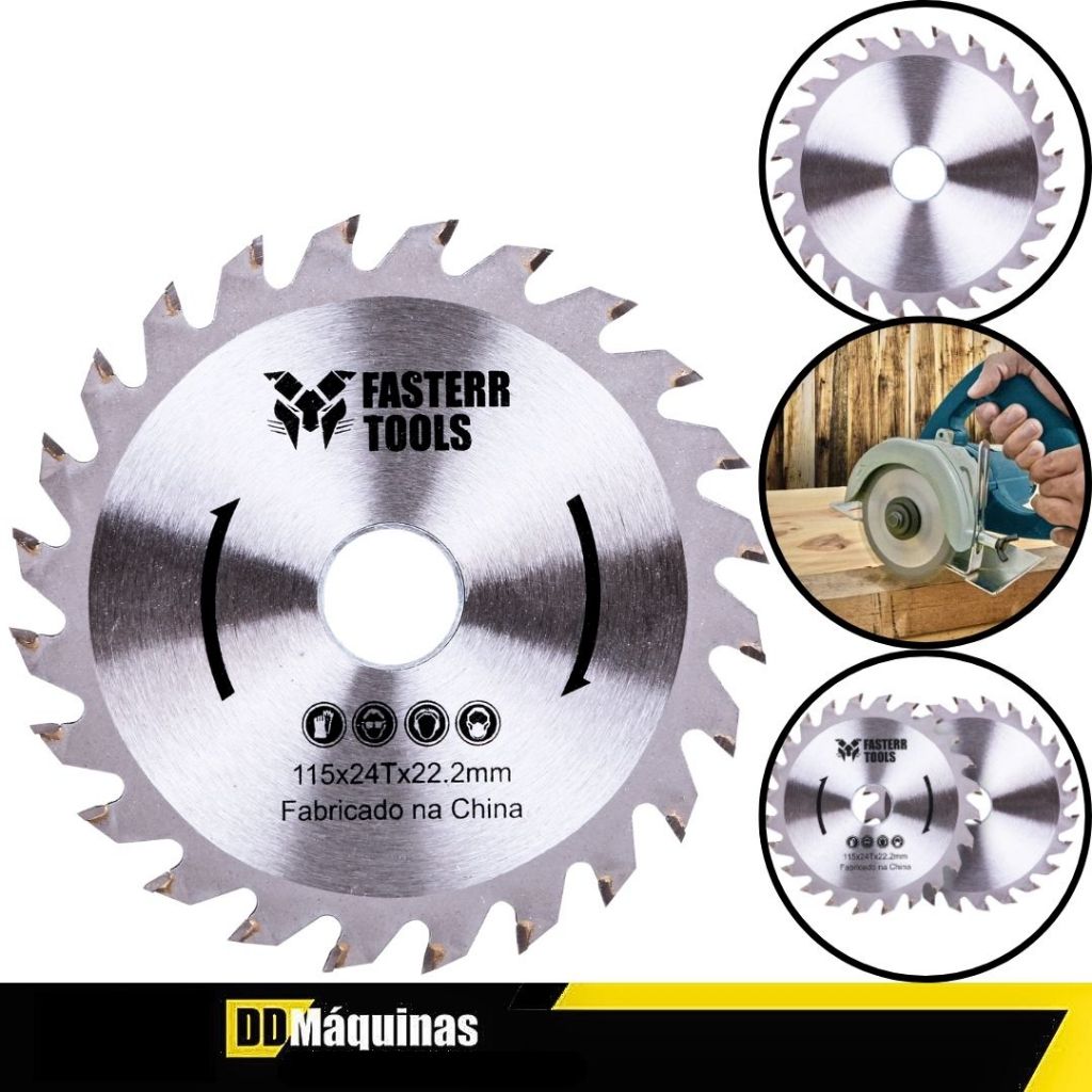 Disco de Serra Circular 4.1/2 X 24 Dentes - Fasterr - Home & Living