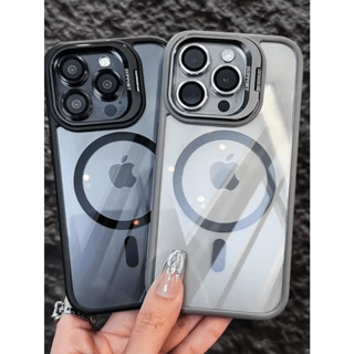 Capa Case Magsafe Suporte Metal iPhone 11 12 13 14 15 Pro Max Kit Proteção de Lente da Câmera em Oferta na Shopee