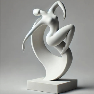 Escultura Dança Decoração Elegância em Movimento - Abstrata Minimalista de Dança em Oferta na Shopee