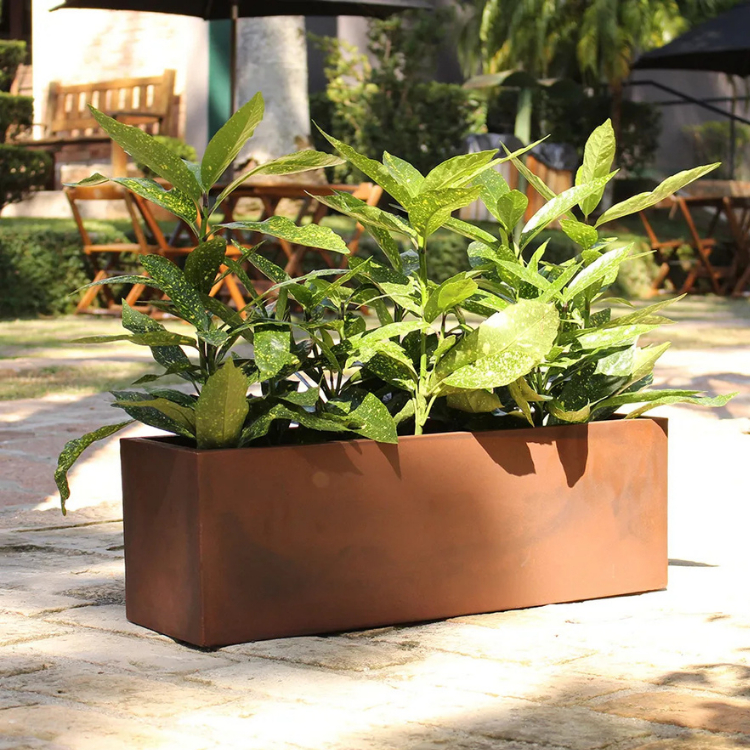 Vaso Plantas Cachepot Floreira Jardineira Polietileno 77cm Casa Decoração