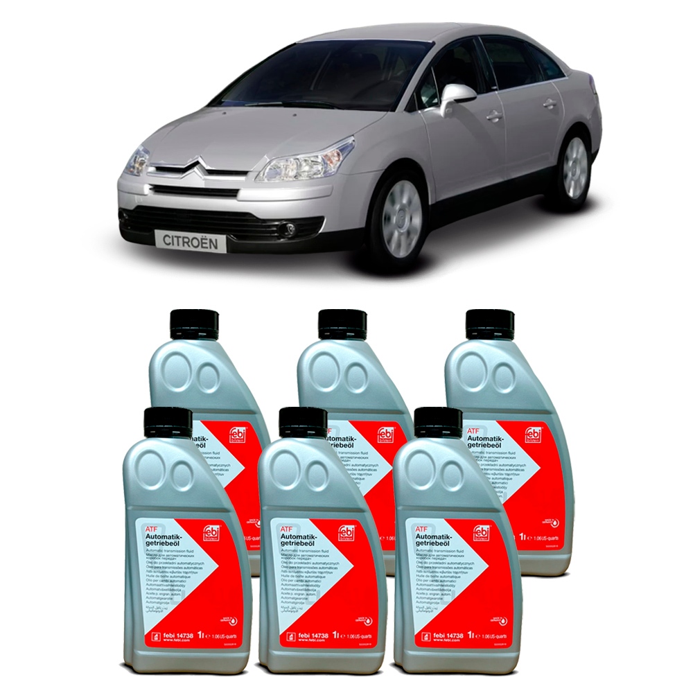Kit Troca De Oleo Cambio Automatico ATF Febi 14738 6 L Citroen C4 Pallas 2.0 16v 2009 a 2013