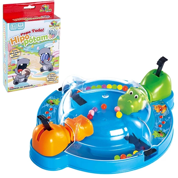 Jogo Papa Bolinhas Hipopótamo Papa Tudo Brinquedo Divertido