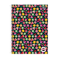 Caderno Universitário 1 Matéria  Feminino 80 Folhas - Pepper